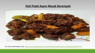 hati pedal ayam masak berempah