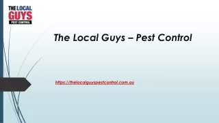 Pest Control Western Sydney | Thelocalguyspestcontrol.com.au