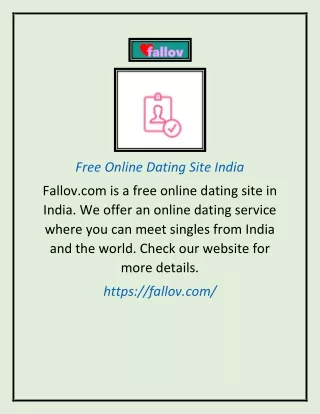 Free Online Dating Site India