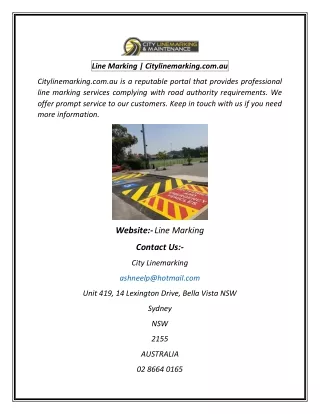 line marking citylinemarking com au