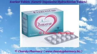 everlast tablets generic dapoxetine hydrochloride