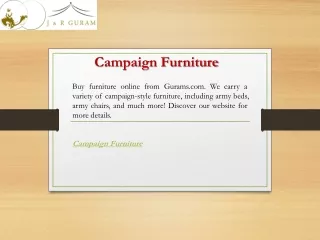 Campaign Furniture  Gurams.com