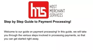 step by step guide to payment processing
