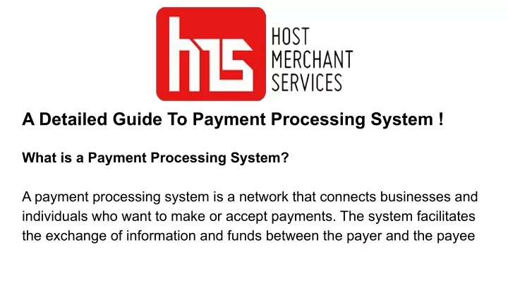 a detailed guide to payment processing system