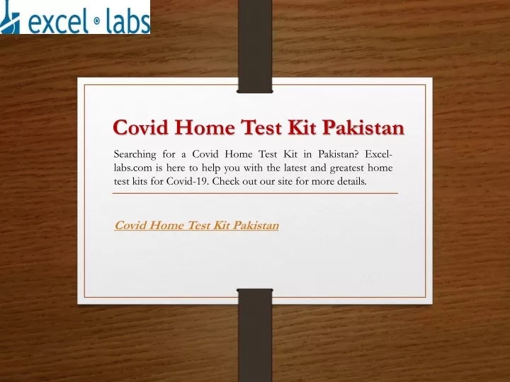 covid home test kit pakistan