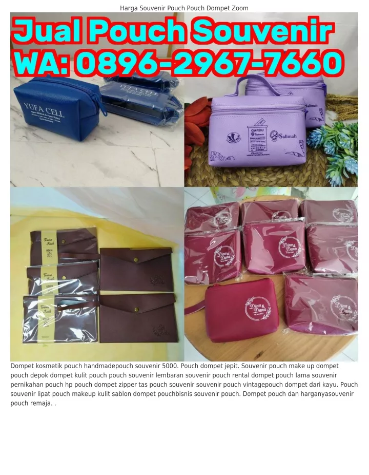 harga souvenir pouch pouch dompet zoom