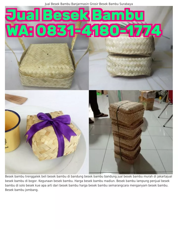 jual besek bambu banjarmasin grosir besek bambu