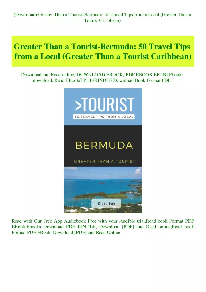 download greater than a tourist bermuda 50 travel