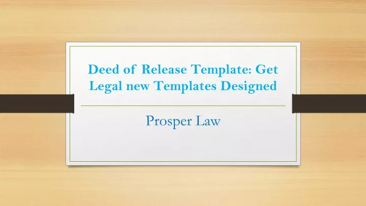 deed of release template get legal new templates designed