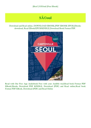 [Best!] SÃƒÂ©oul [Free Ebook]