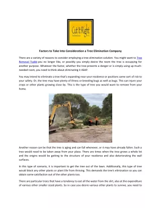 Tree Removal Services In Mt Eliza | Cut It Right Tree Service Pty Ltd