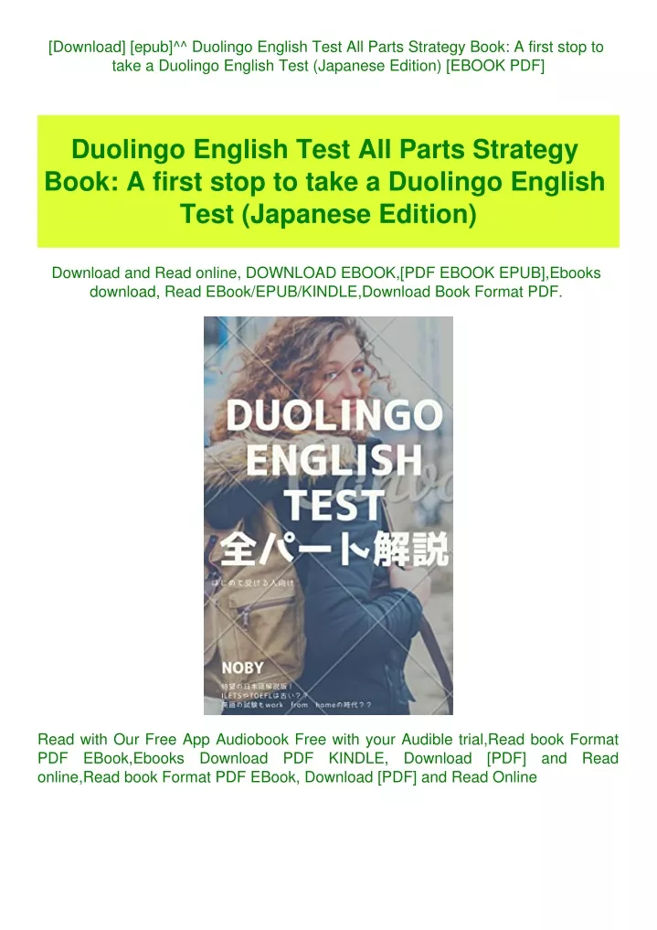 PPT - [Download] [epub]^^ Duolingo English Test All Parts Strategy Book ...