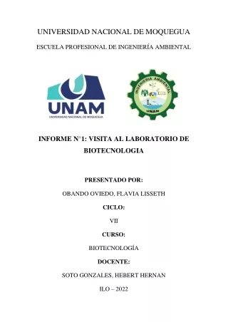 INFORME DE LABORATORIO