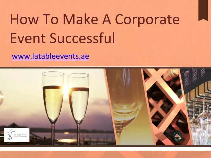 how to make a corporate event successful