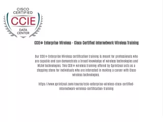 CCIE® Enterprise Wireless