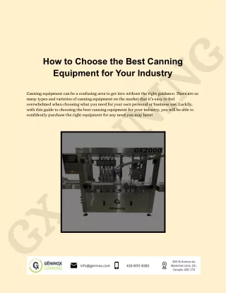 Best Canning Equipment