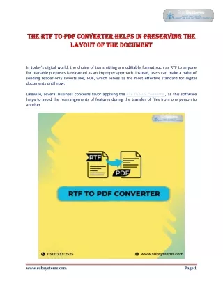 the the rtf to pdf converter rtf to pdf converter