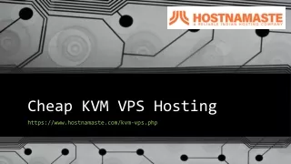 cheap kvm vps hosting