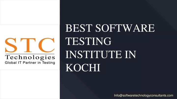 best software testing institute in kochi