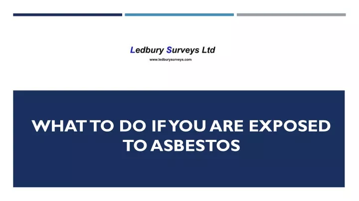 what to do if you are exposed to asbestos