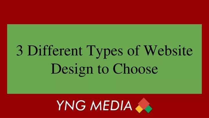 3 different types of website design to choose