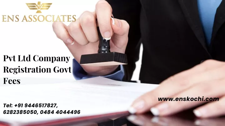 pvt ltd company registration govt fees