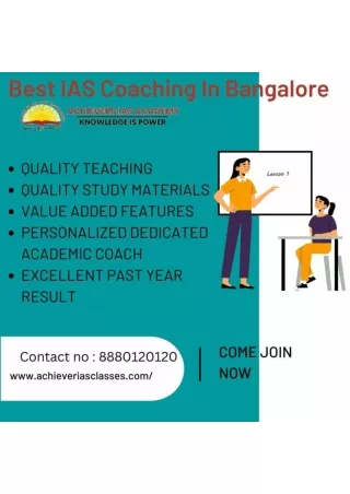 Top IAS Coaching  In Bangalore Achievers IAS Academy