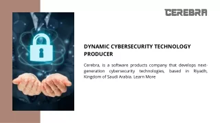 Dynamic Cybersecurity Technology Producer in Riyadh