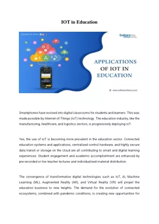 IOT in Education blog