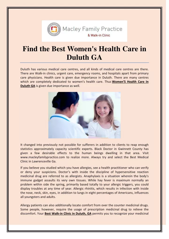 find the best women s health care in duluth ga