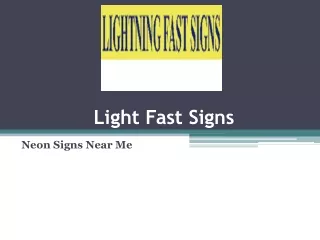 light fast signs