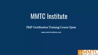 PMP Certification Training Course Qatar