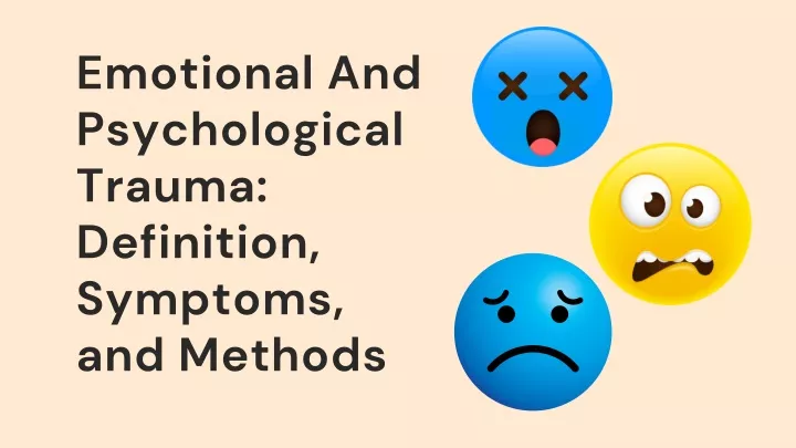 emotional and psychological trauma definition