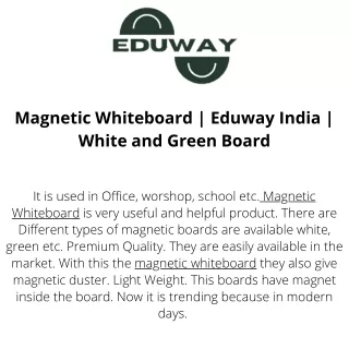 Magnetic Whiteboard  Eduway India  White and Green Board (1)