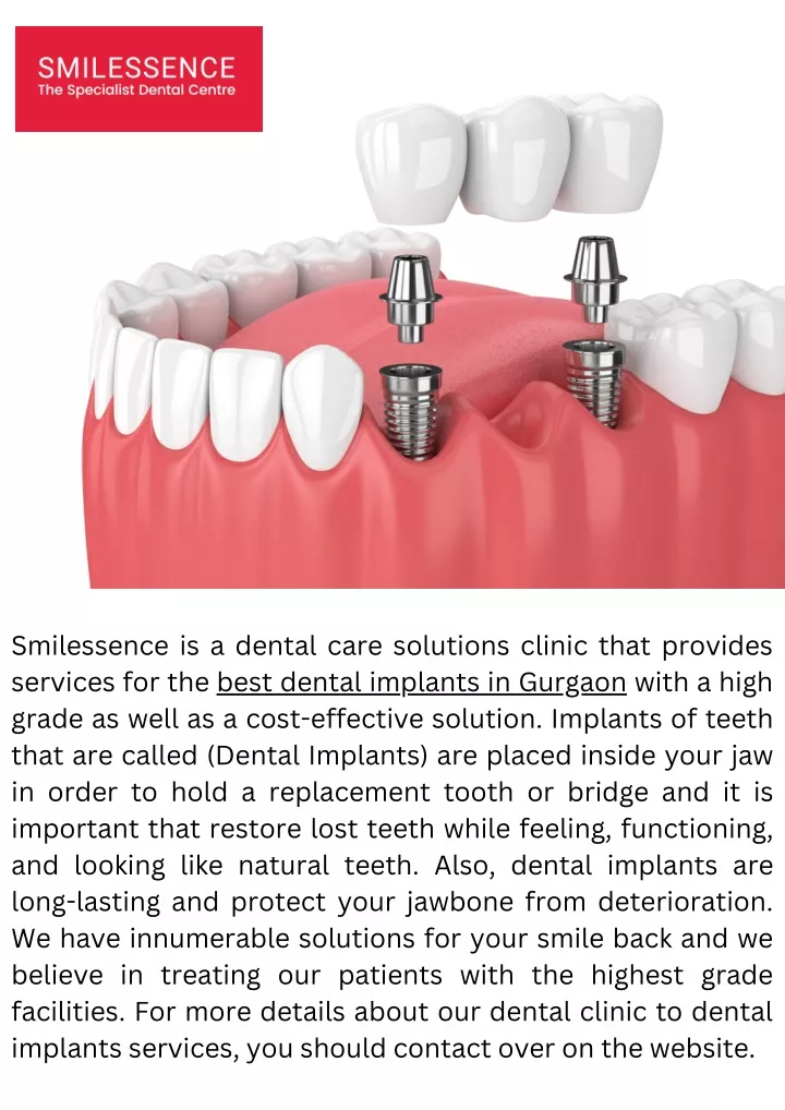 smilessence is a dental care solutions clinic