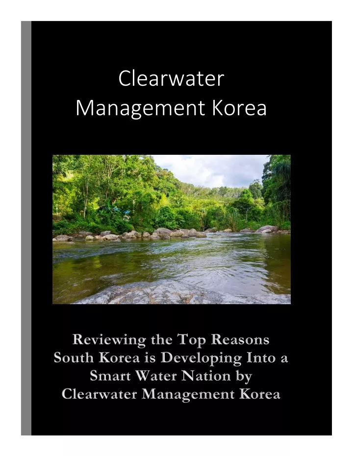 clearwater management korea