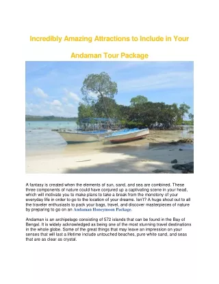 incredibly amazing attractions to include in your