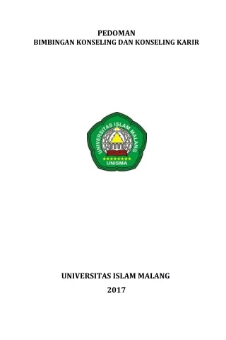 Pedoman BK dan Konseling Karir