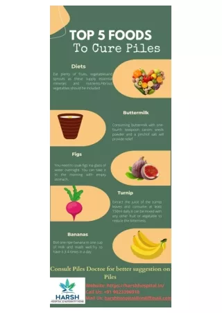 Top 5 Foods To cure Piles
