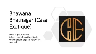 Bhawana Bhatnagar | Meet Top 7 Business influencers