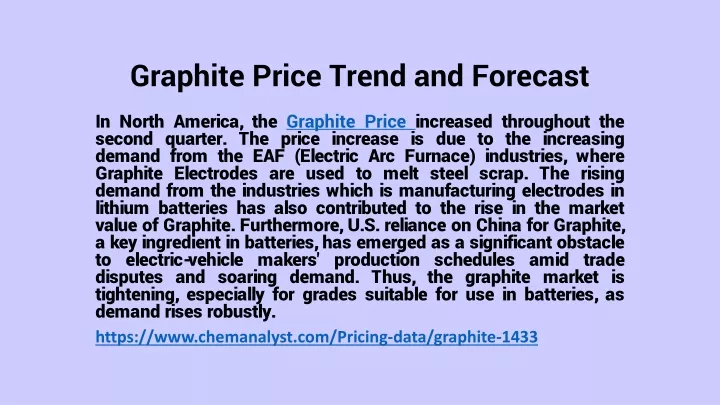 graphite price trend and forecast