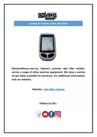 looking for sydney s best spin bikes