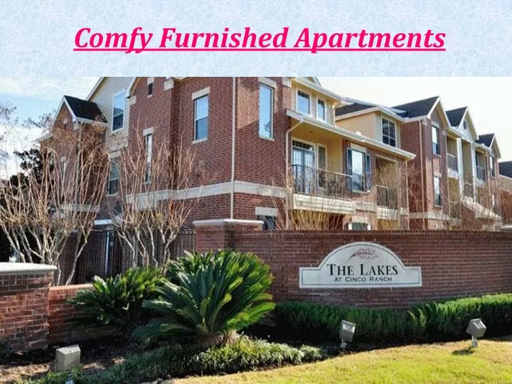 comfy furnished apartments