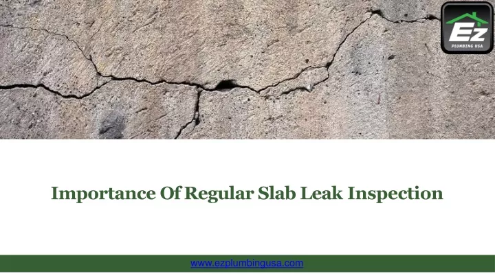 importance of regular slab leak inspection