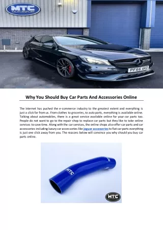 why you should buy car parts and accessories