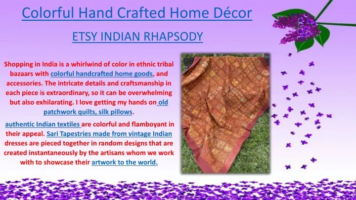 colorful hand crafted home d cor