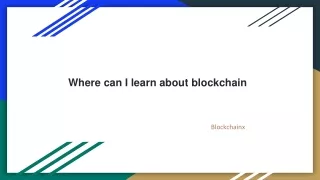 where can i learn about blockchain