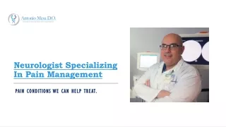 Best Pain Management Doctors in Miami - Antonio Mesa D.O.