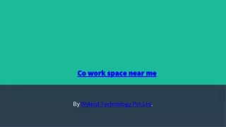 co work space near me