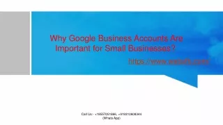Why Google Business Accounts Are Important for Small Businesses